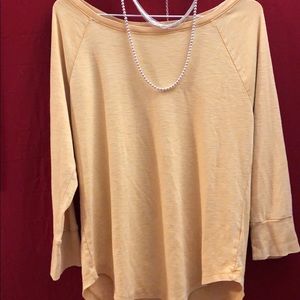 Yellow long sleeve shirt